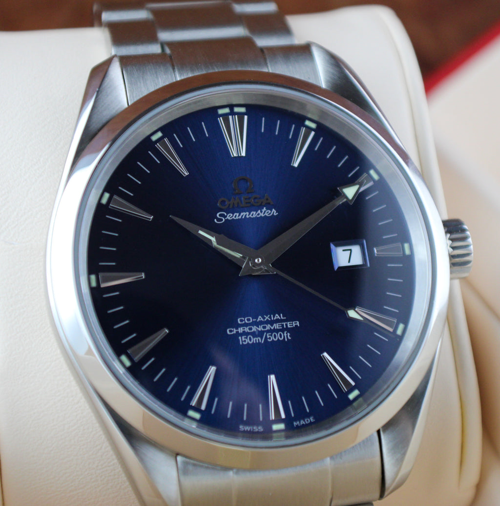 OMEGA Seamaster Aqua Terra 2502.80.00 Co-Axial Blue Dial Stainless Steel