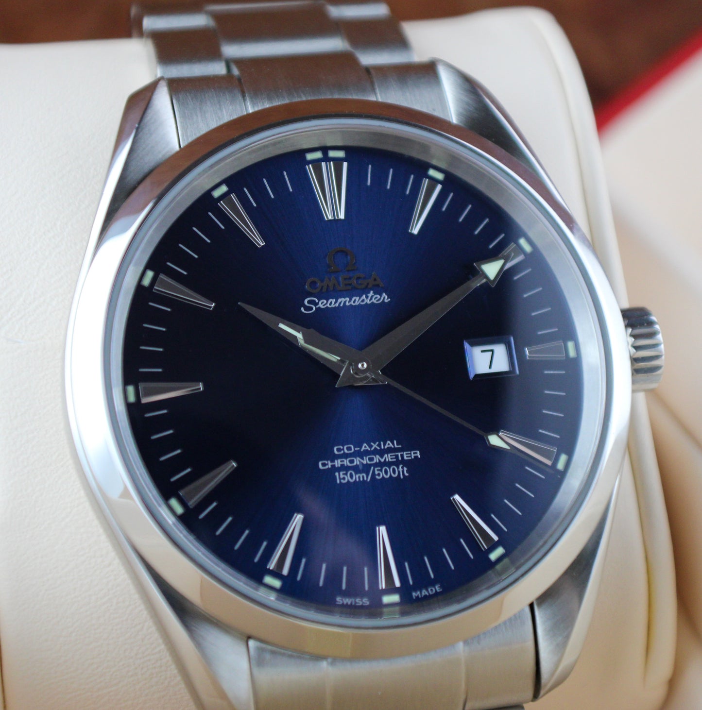 OMEGA Seamaster Aqua Terra 2502.80.00 Co-Axial Blue Dial Stainless Steel