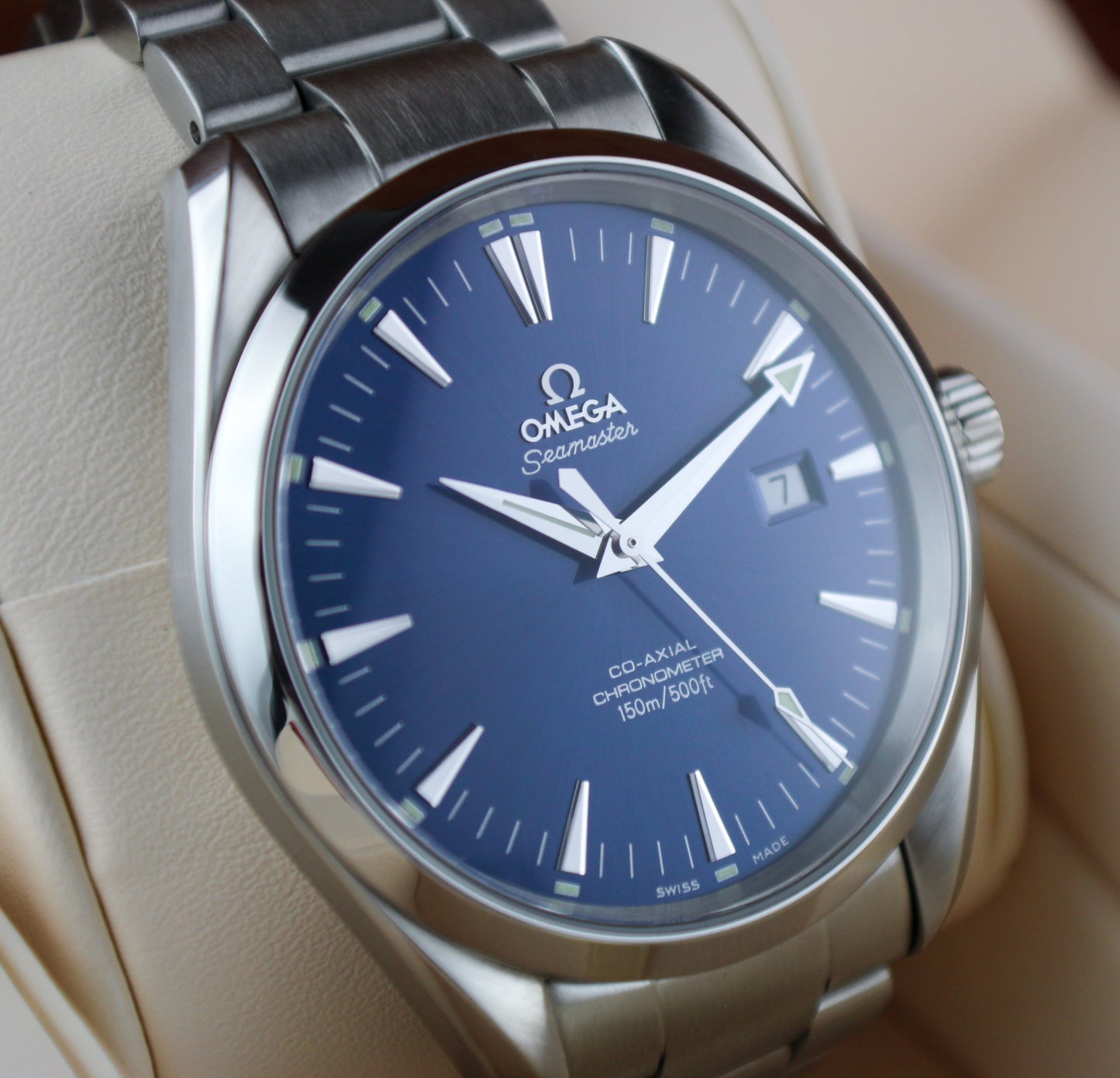 OMEGA Seamaster Aqua Terra 2502.80.00 Co-Axial Blue Dial Stainless Steel