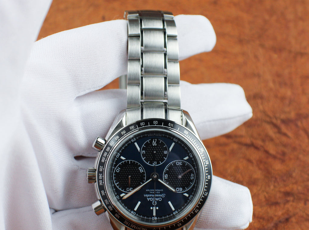 OMEGA Speedmaster Racing 326.30.40.50.03.001 Blue Dial Box & Papers Steel 40mm