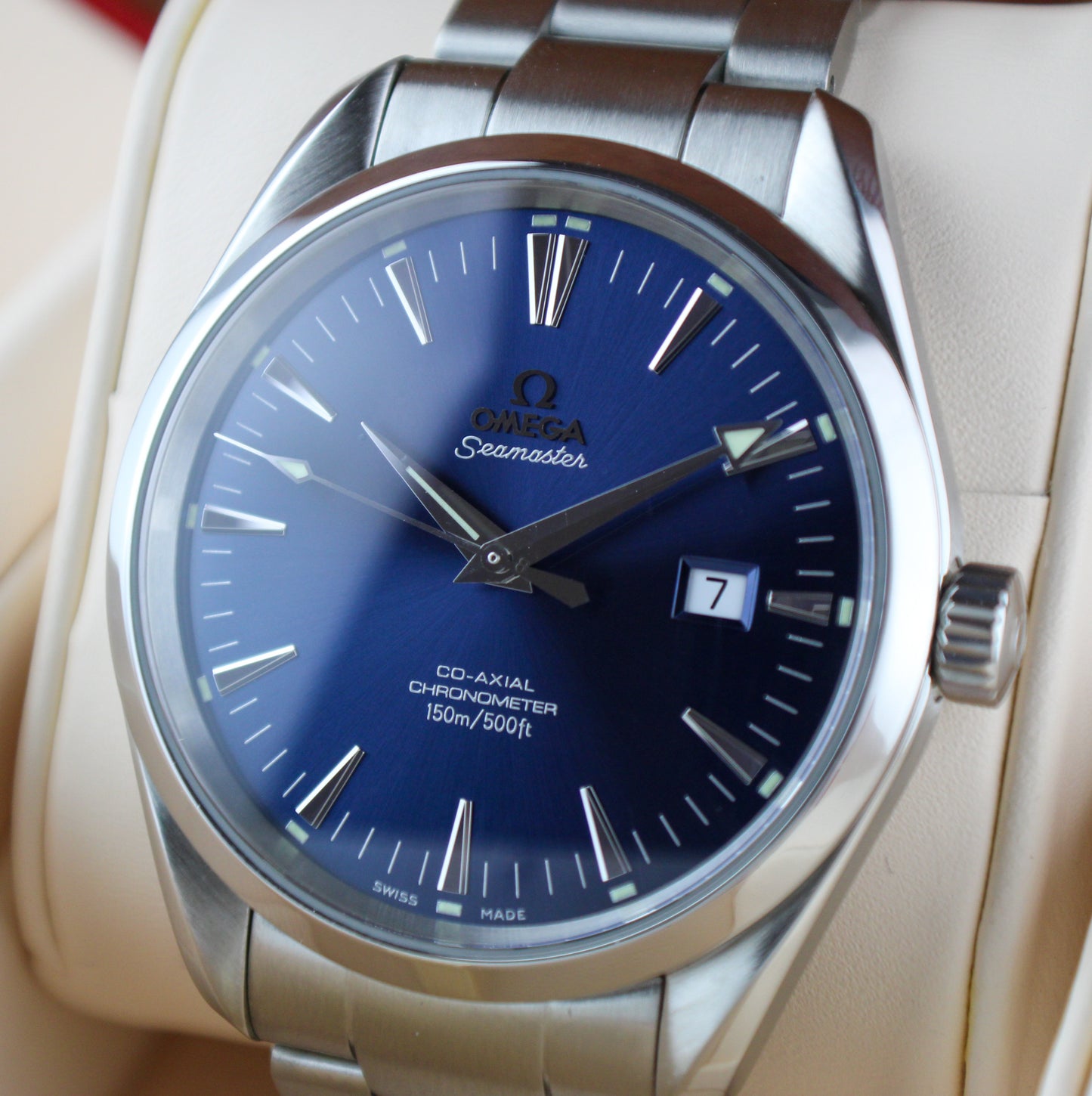 OMEGA Seamaster Aqua Terra 2502.80.00 Co-Axial Blue Dial Stainless Steel