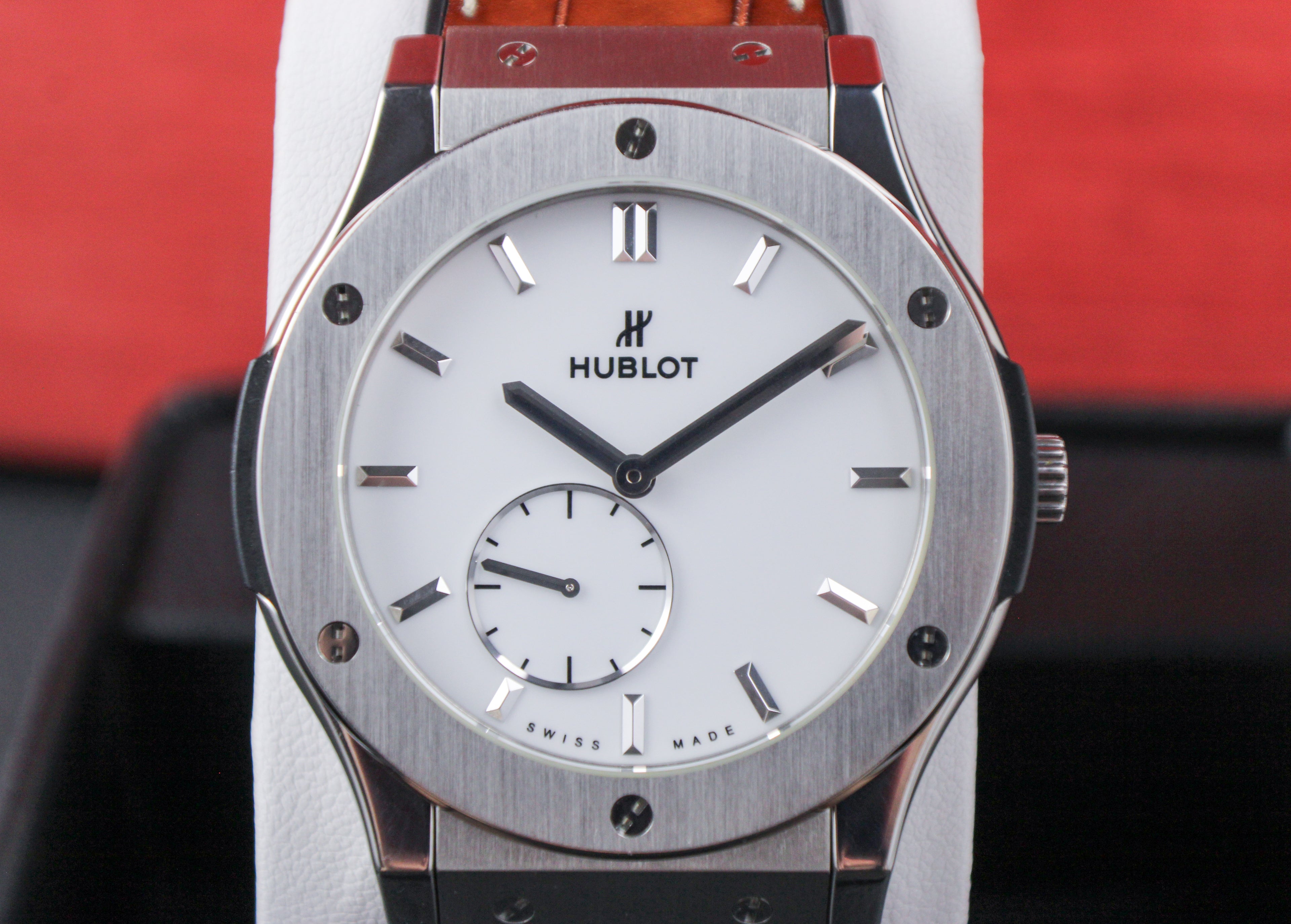 Hublot Classic Fusion Ultra Thin Titanium 515.NX.2210.LR 45mm White Dial