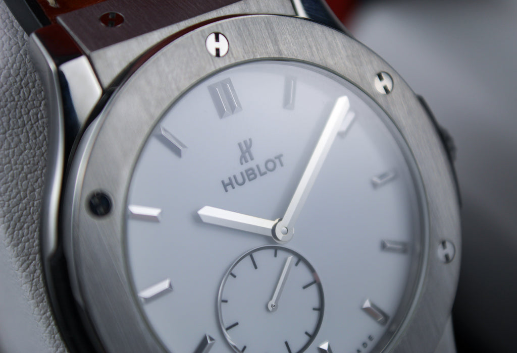 Hublot Classic Fusion Ultra Thin Titanium 515.NX.2210.LR 45mm White Dial