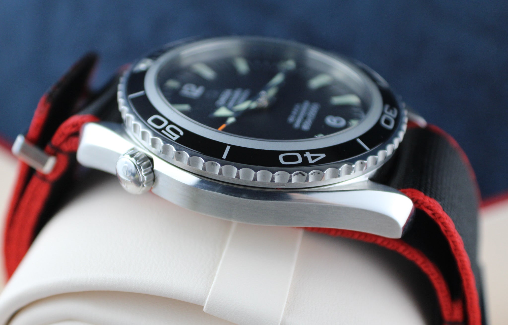 OMEGA Seamaster Planet Ocean 600M 2200.50.00 New OEM NATO Strap Box