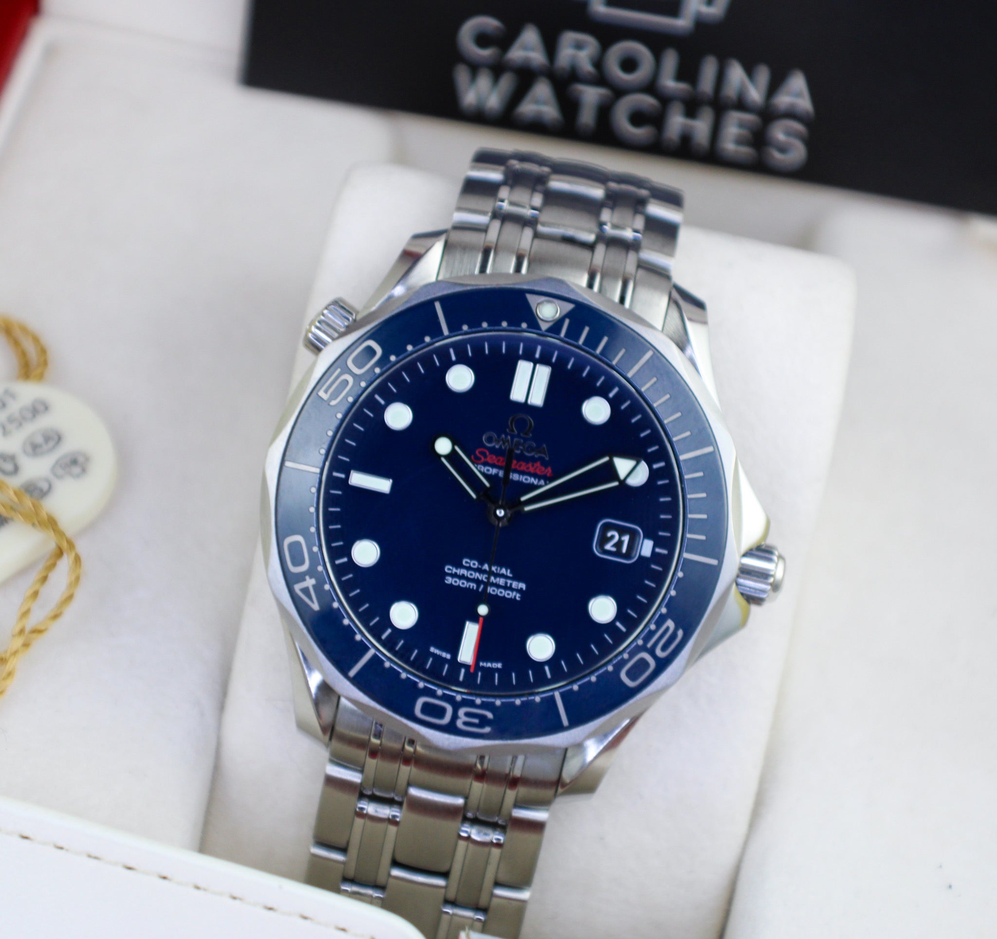 OMEGA Seamaster Diver 300M 212.30.41.20.03.001 Blue Dial Stainless Steel Ceramic