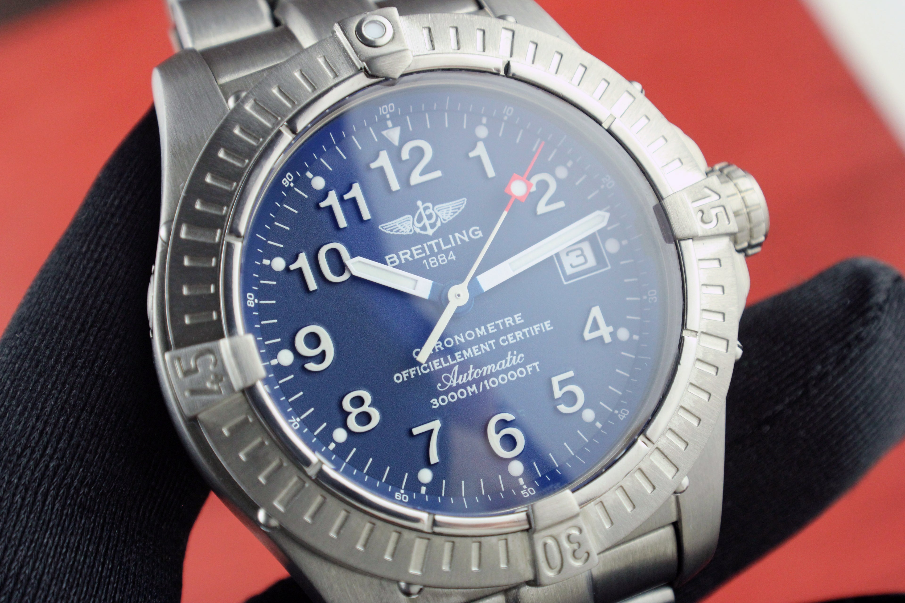 Breitling Avenger Seawolf Blue Men's Watch - E17370 Titanium 44mm