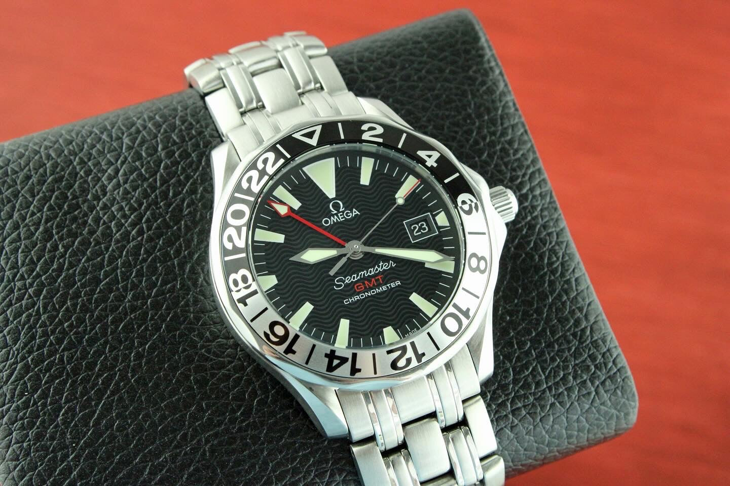 Omega Seamaster Mens 300M GMT “50th Anniversary” Automatic Chronometer Watch - Black Dial - 2534.50.00