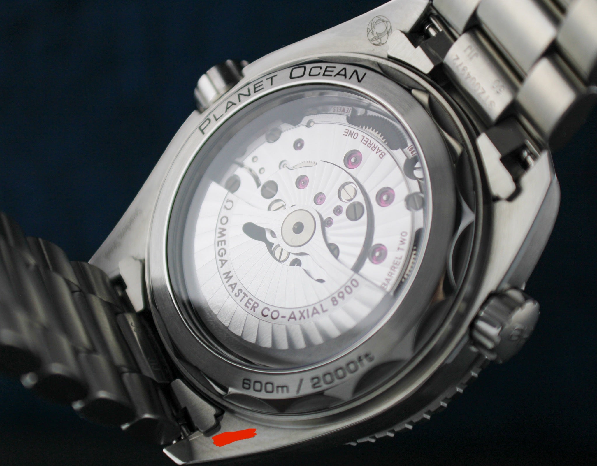 Omega Seamaster Planet Ocean 600M 215.30.44.21.04.001 Box & Papers “Creamsicle”