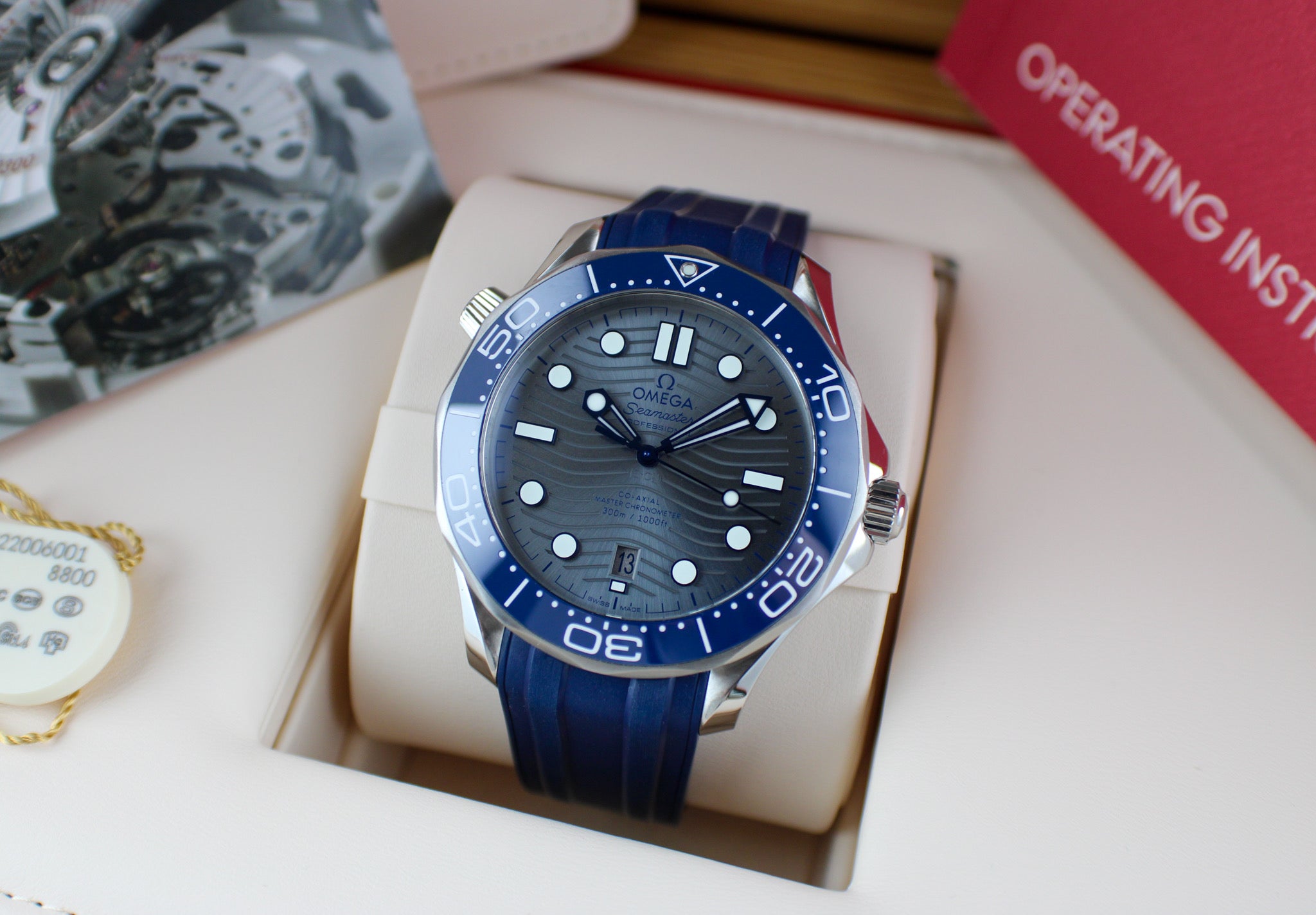 OMEGA Seamaster Diver 300M 210.30.42.20.06.001 Grey dial Blue 42 mm