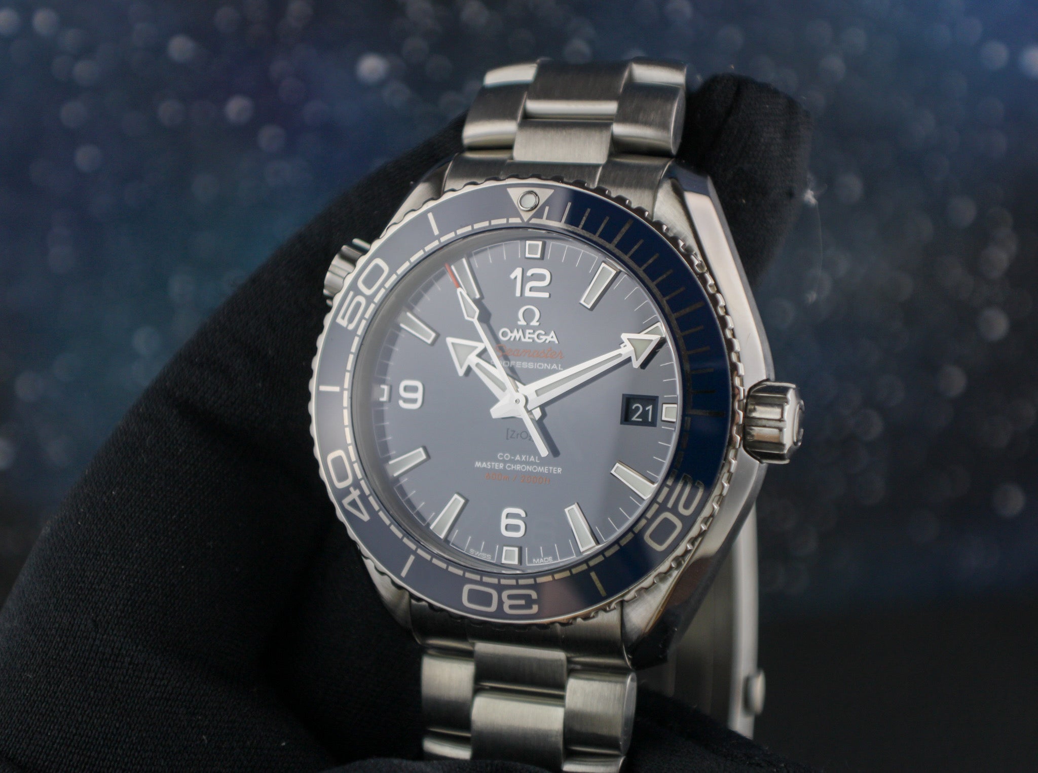 OMEGA Seamaster Planet Ocean 600M 215.30.44.21.03.001 Blue Box & Papers