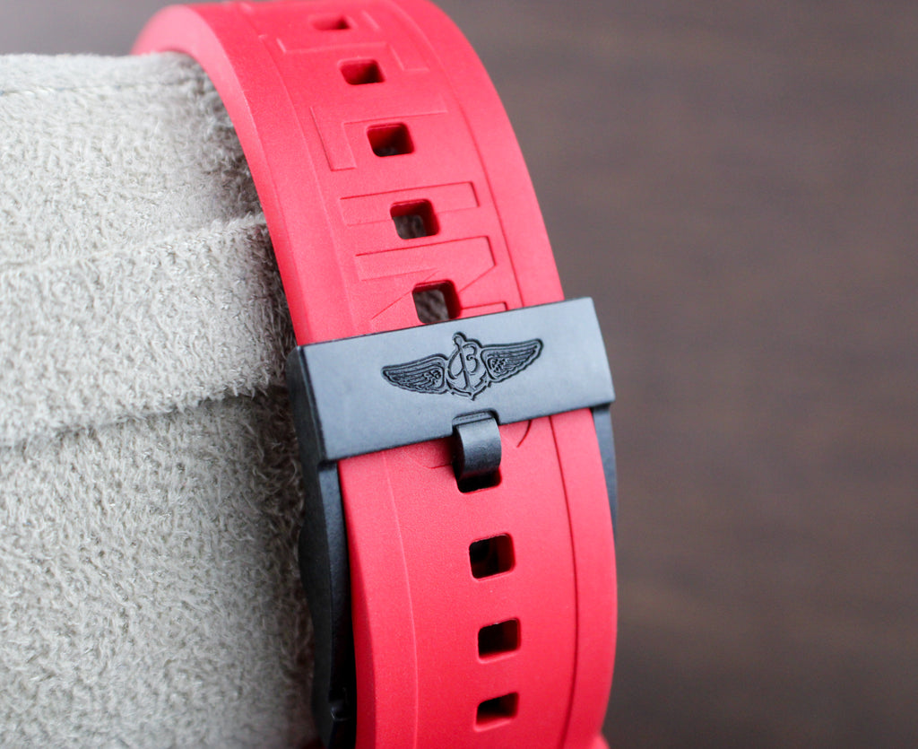 Breitling Endurance Pro X82310 44mm Red 2 OEM Straps.