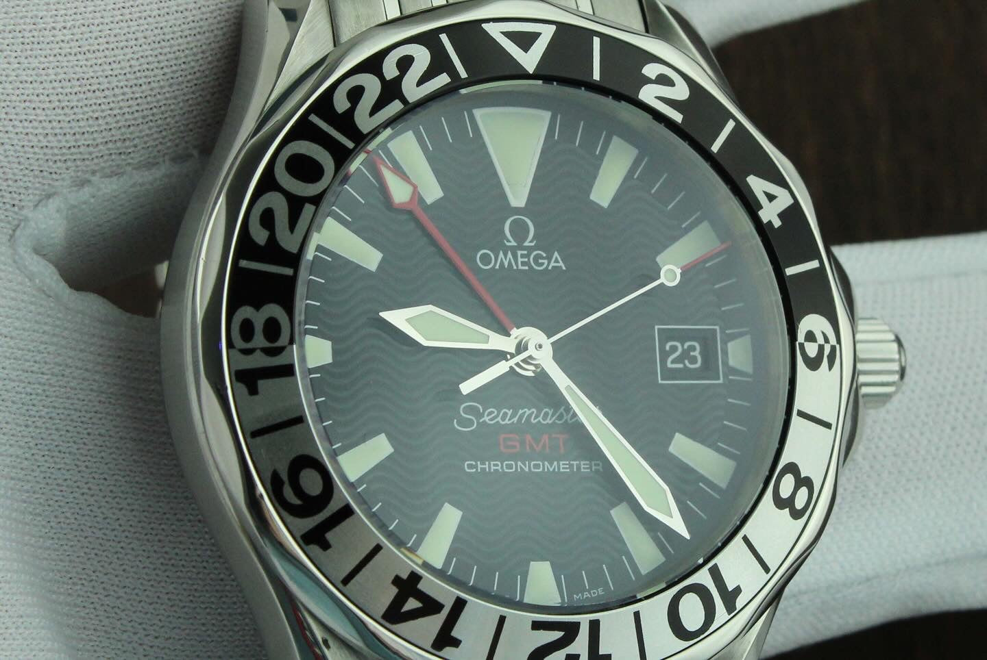 Omega Seamaster Mens 300M GMT “50th Anniversary” Automatic Chronometer Watch - Black Dial - 2534.50.00