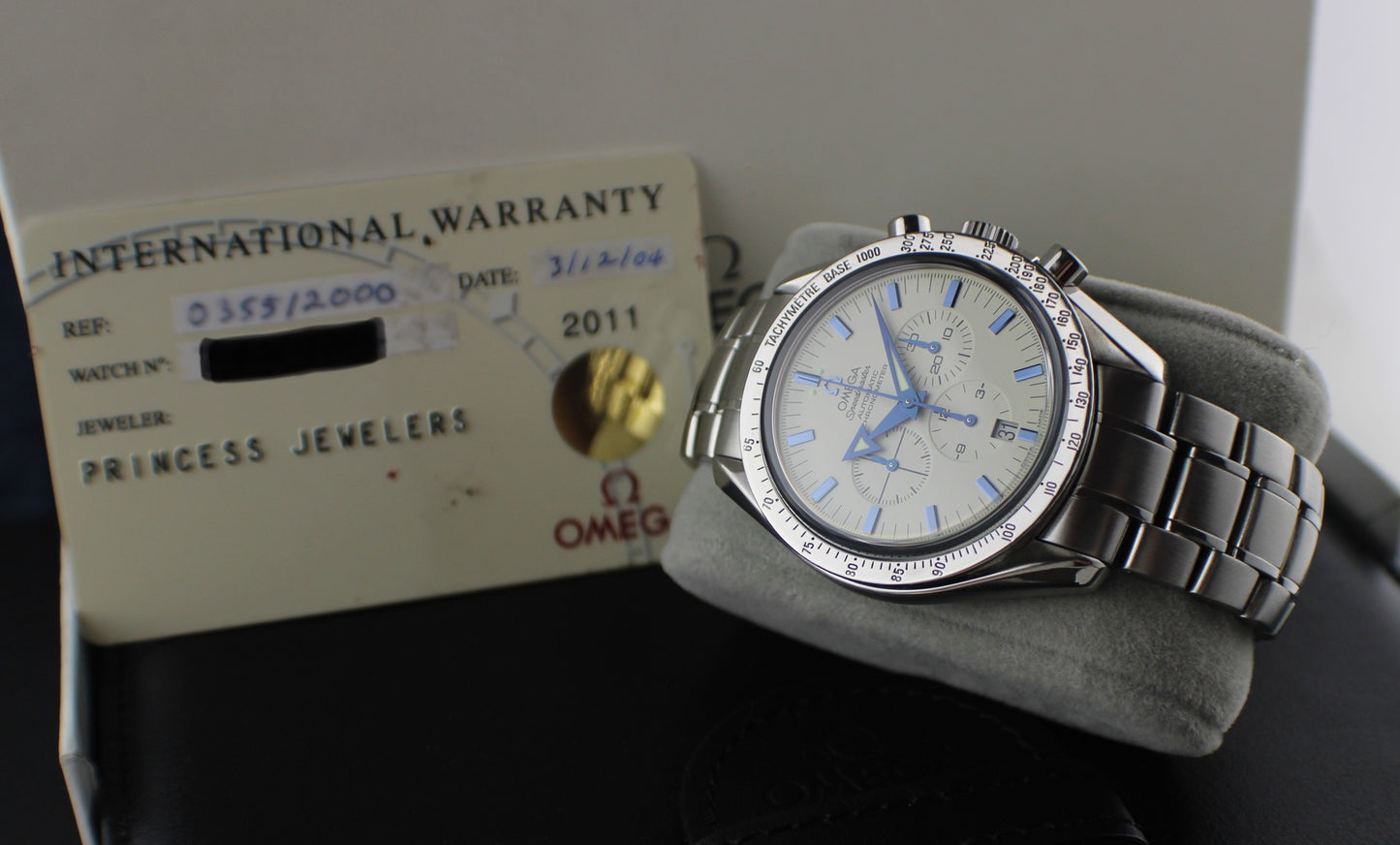 OMEGA Speedmaster Broad Arrow 3551.20.00 Box & Papers Chronograph Stainless Steel