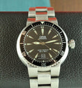 Oris Divers Date 7533 Black Stainless Steel 44mm Mens Automatic Serviced