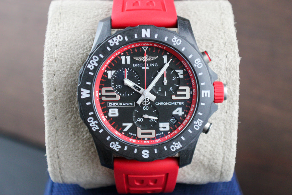 Breitling Endurance Pro X82310 44mm Red 2 OEM Straps.