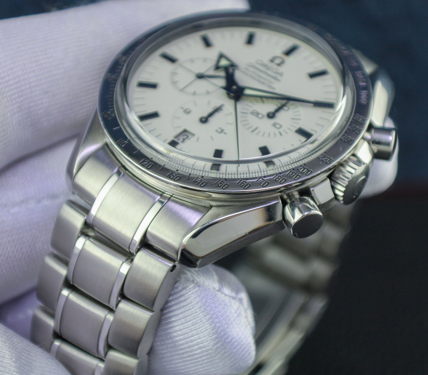 OMEGA Speedmaster Broad Arrow 3551.20.00 Box & Papers Chronograph Stainless Steel