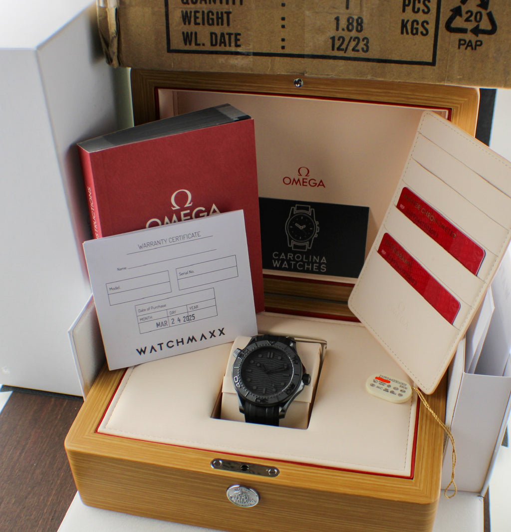 OMEGA Seamaster Diver 300M 210.92.44.20.01.003 Black Ceramic Box & Papers 2025