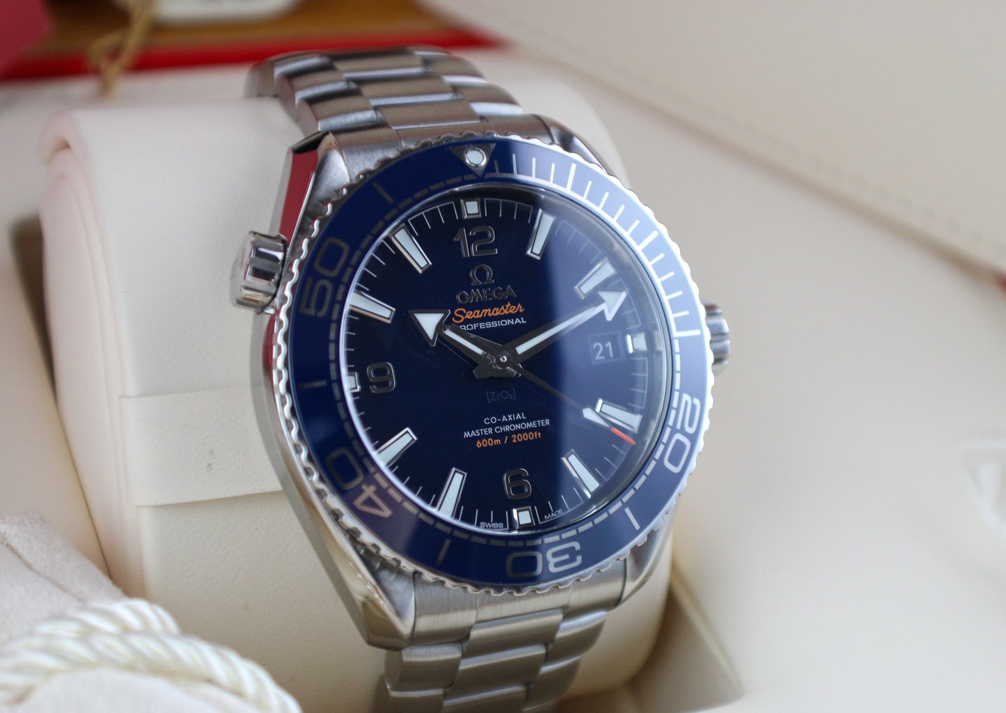 OMEGA Seamaster Planet Ocean 600M 215.30.44.21.03.001 Blue Box & Papers