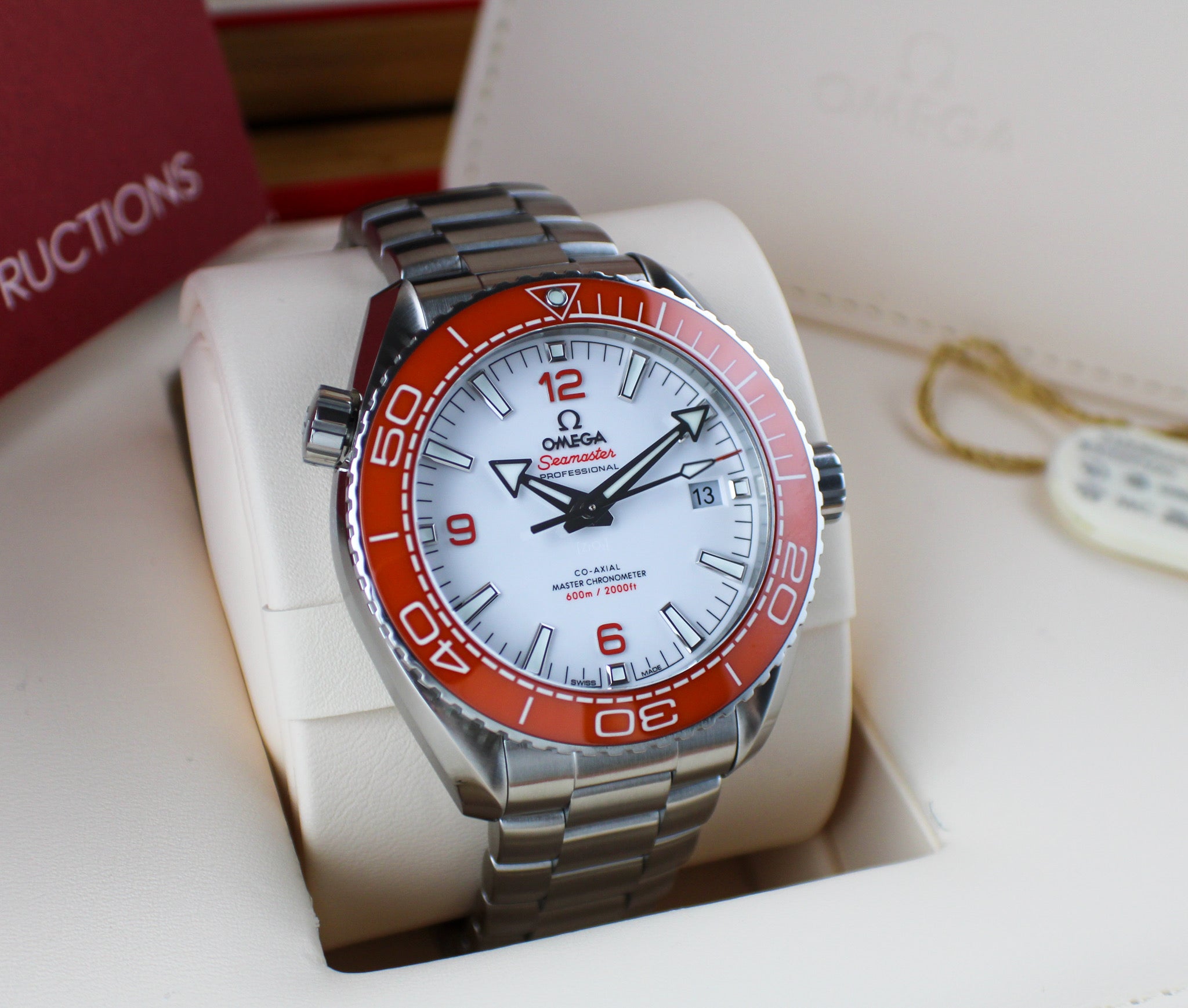 Omega Seamaster Planet Ocean 600M 215.30.44.21.04.001 Box & Papers “Creamsicle”