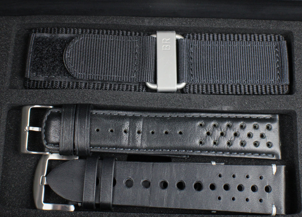 Bell & Ross BR03-92 Grey Lum Automatic Steel Box & Papers 3 Extra Straps