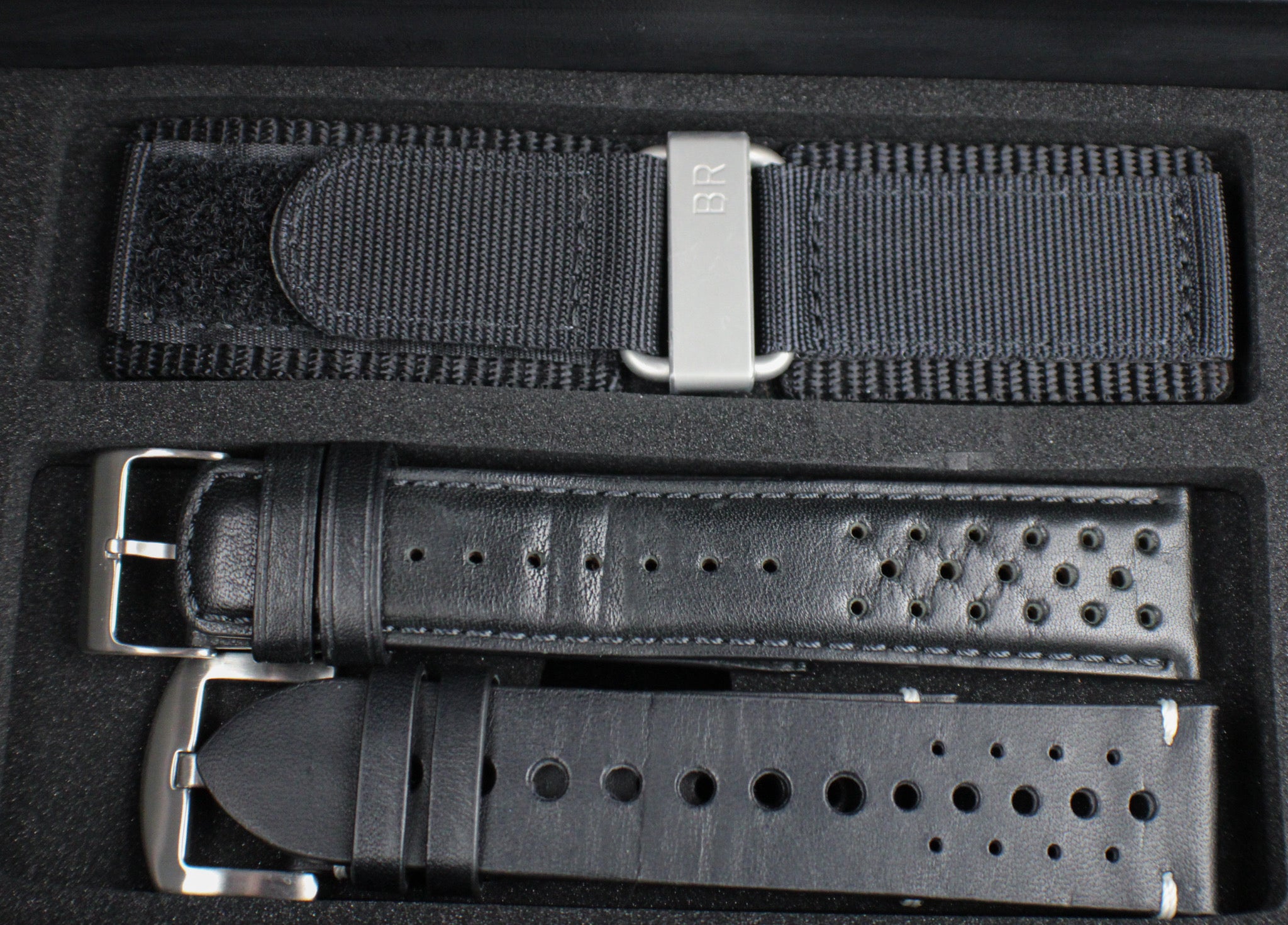Bell & Ross BR03-92 Grey Lum Automatic Steel Box & Papers 3 Extra Straps