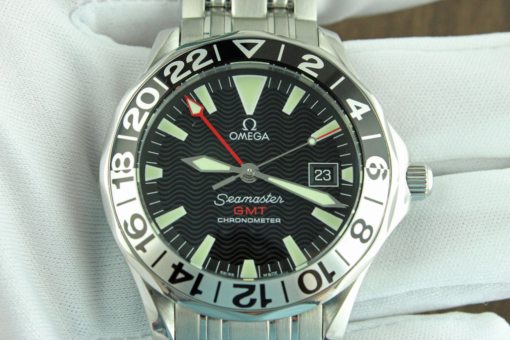 Omega Seamaster Mens 300M GMT “50th Anniversary” Automatic Chronometer Watch - Black Dial - 2534.50.00