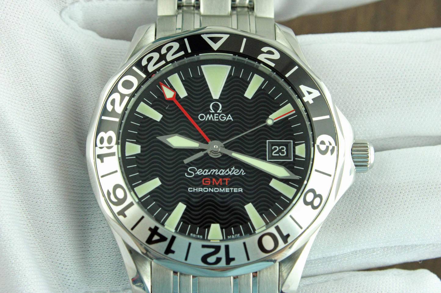 Omega Seamaster Mens 300M GMT “50th Anniversary” Automatic Chronometer Watch - Black Dial - 2534.50.00