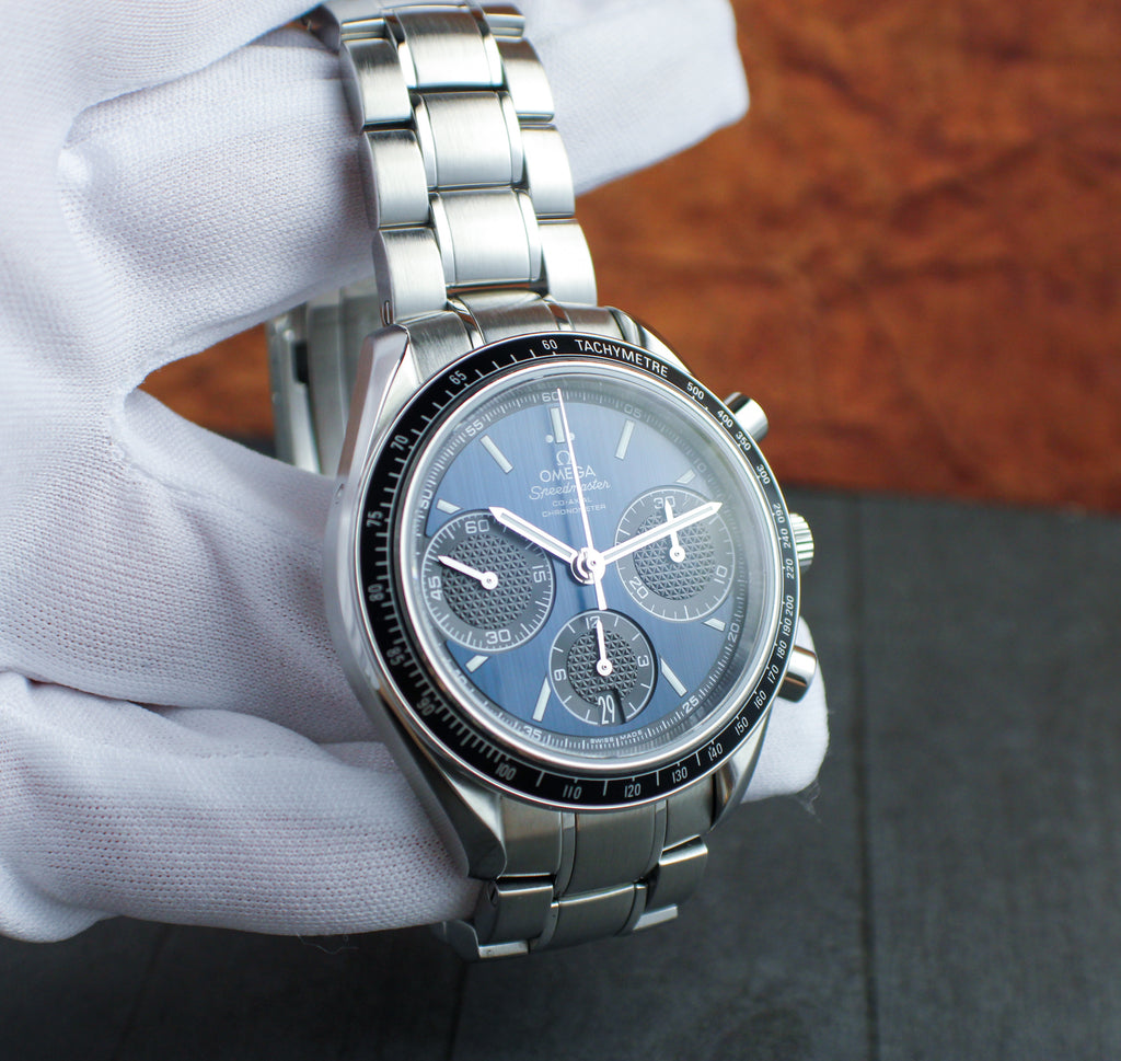 OMEGA Speedmaster Racing 326.30.40.50.03.001 Blue Dial Box & Papers Steel 40mm