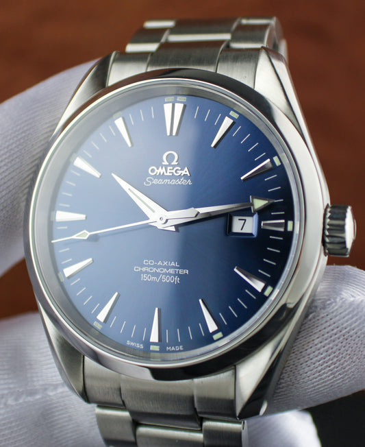OMEGA Seamaster Aqua Terra 2502.80.00 Co-Axial Blue Dial Stainless Steel