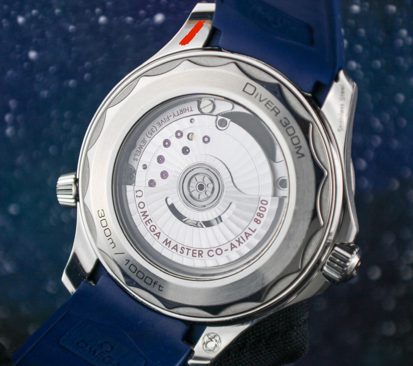 OMEGA Seamaster Diver 300M 210.32.42.20.03.001 Blue Box & Papers Rubber & Tang buckle