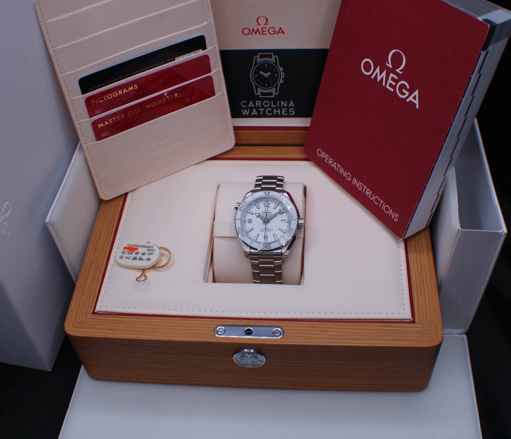OMEGA Seamaster Planet Ocean 600M 215.30.40.20.04.001 White Dial Ceramic