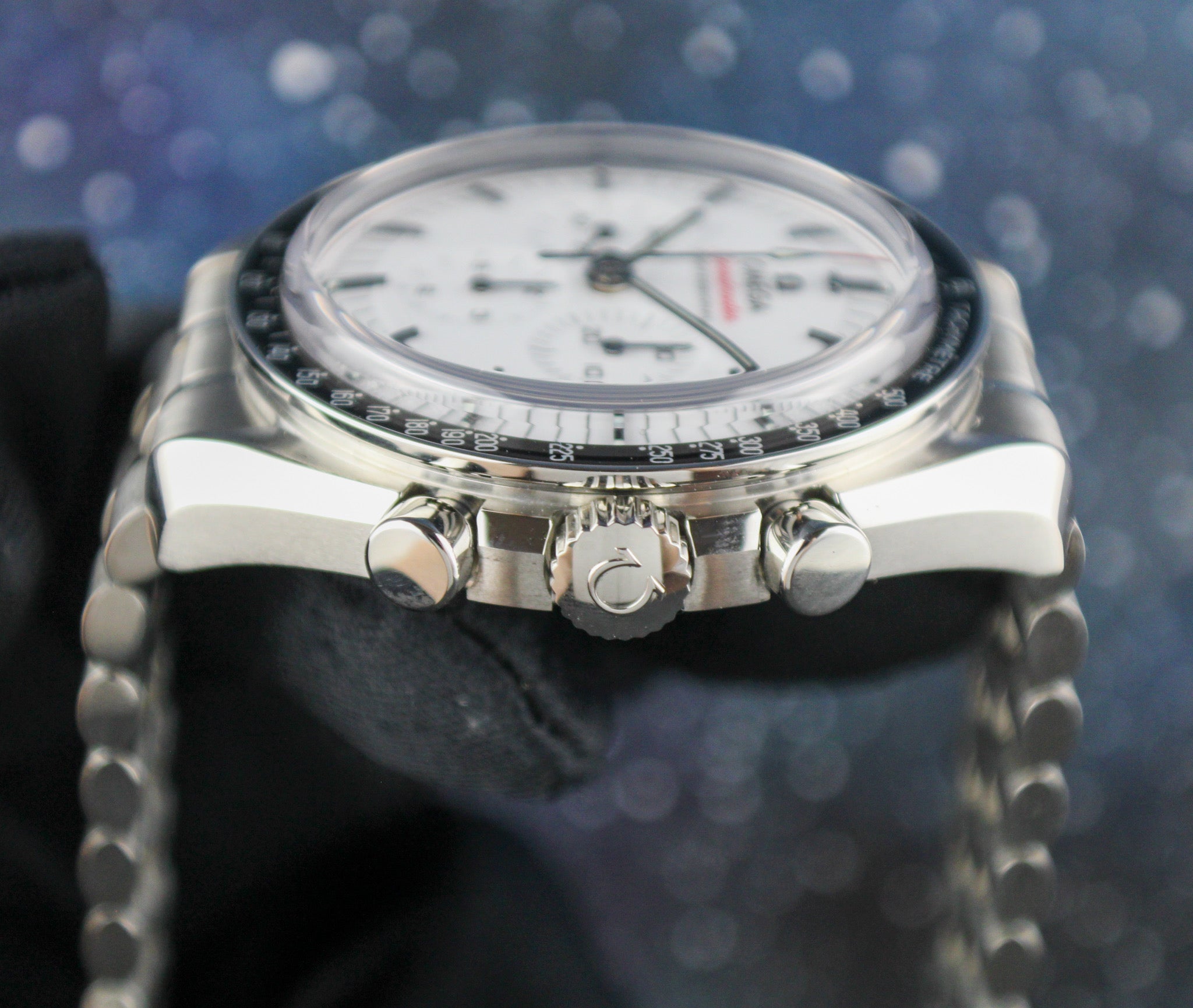 OMEGA Speedmaster Moonwatch Professional 310.30.42.50.04.001 White Dial OEM Rubber Strap & Deployant Clasp