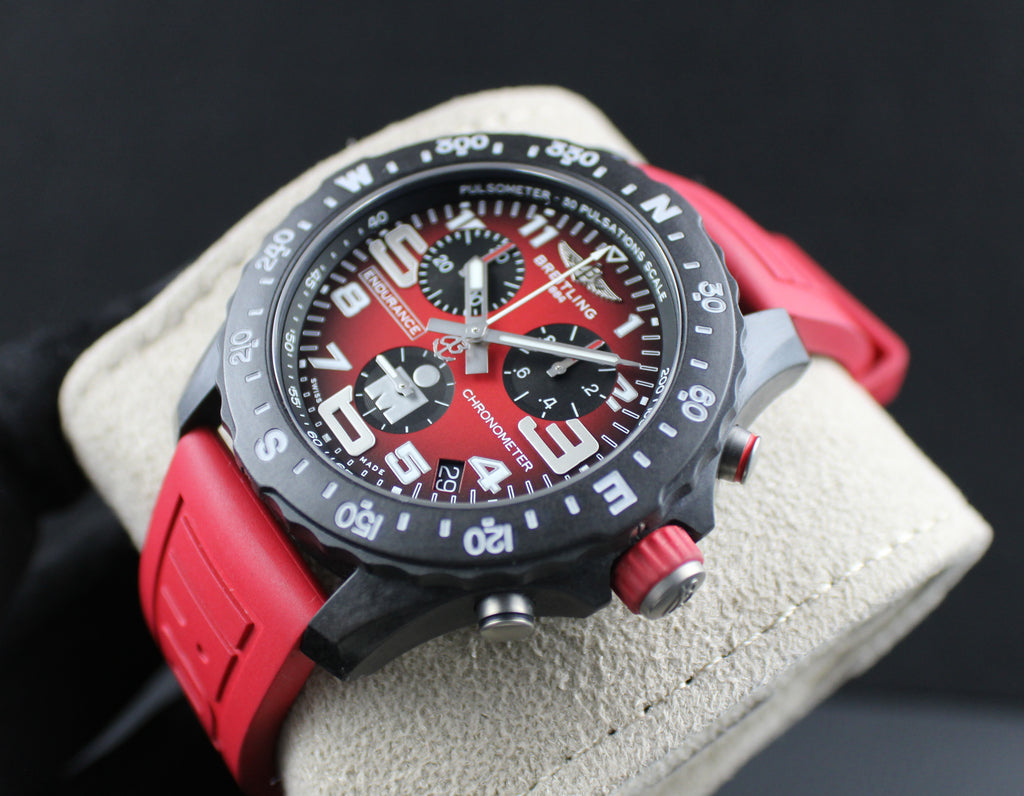 Breitling Endurance Pro Ironman 44mm X823109A1K1S1 Box & Papers Red Chronograph
