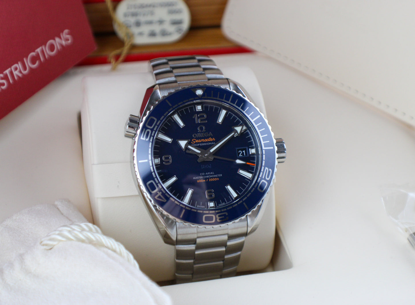 OMEGA Seamaster Planet Ocean 600M 215.30.44.21.03.001 Blue Box & Papers