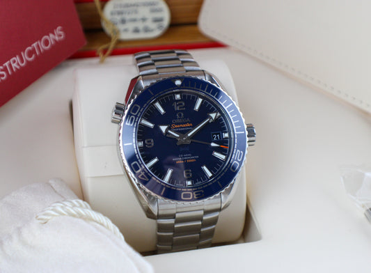 OMEGA Seamaster Planet Ocean 600M 215.30.44.21.03.001 Blue Box & Papers
