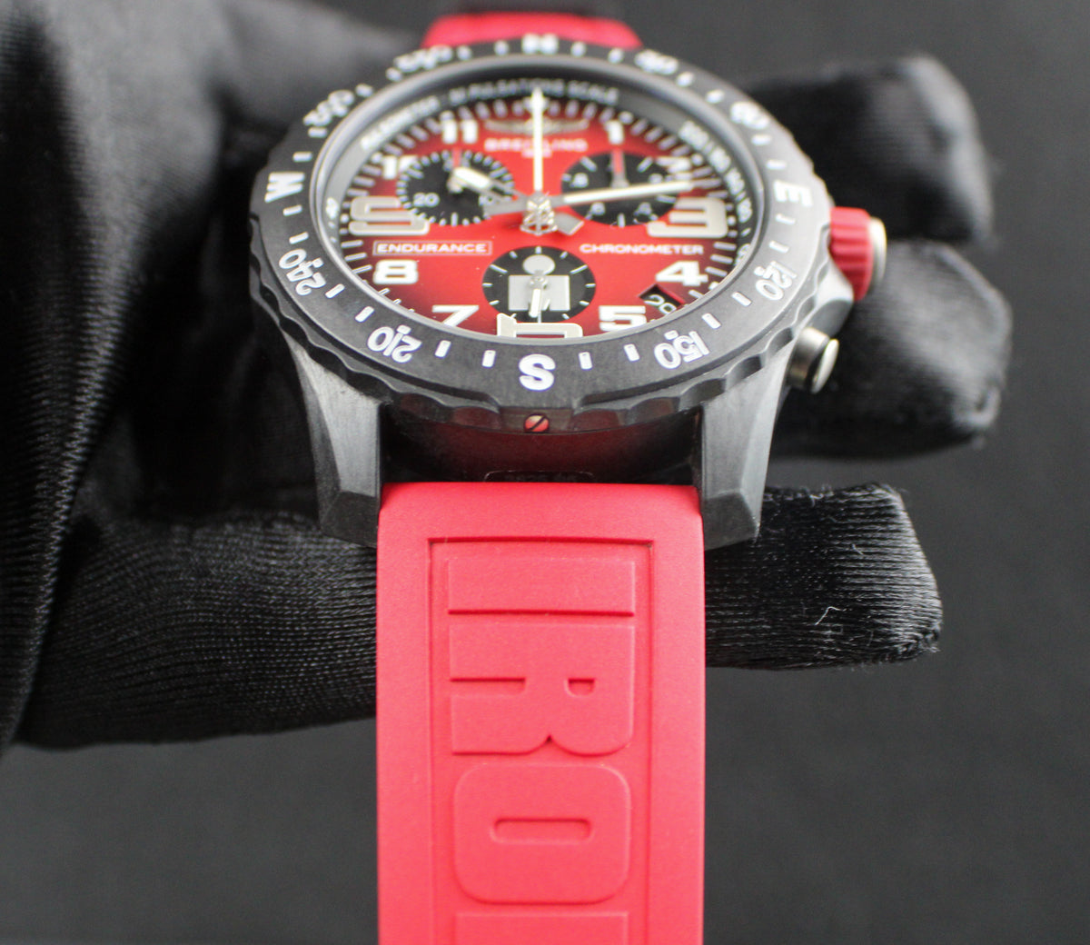 Breitling Endurance Pro Ironman 44mm X823109A1K1S1 Box & Papers Red Chronograph