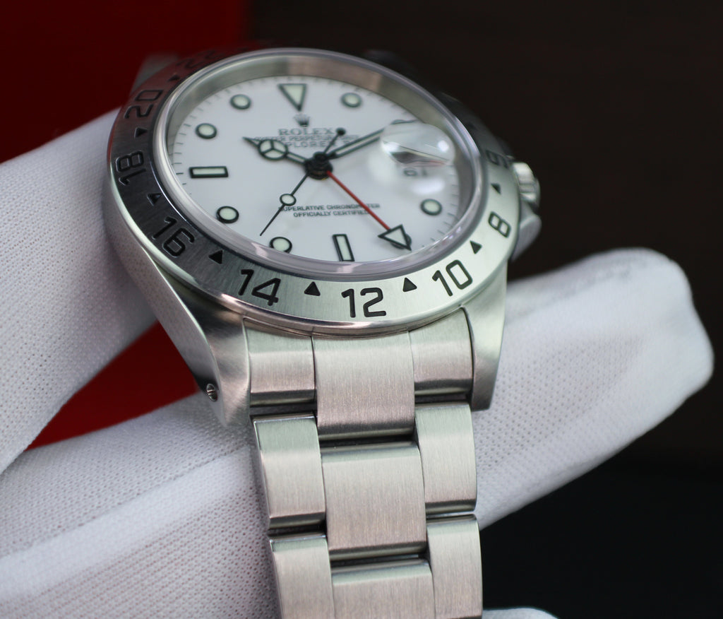Rolex Explorer II Polar 16570 White Dial 40mm Stainless Steel Oyster Box