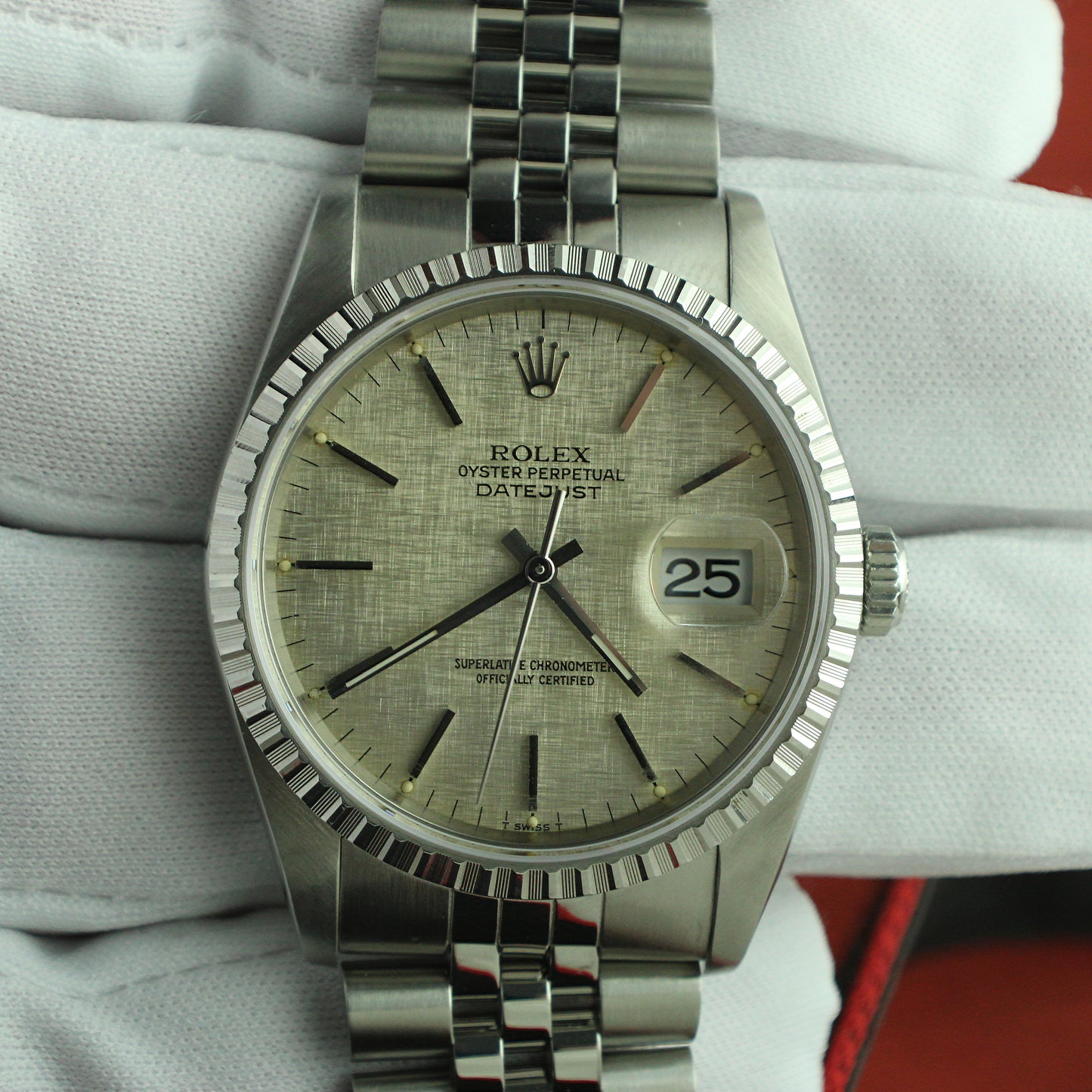 Rolex Datejust 16220 Oyster Stainless Steel Watch