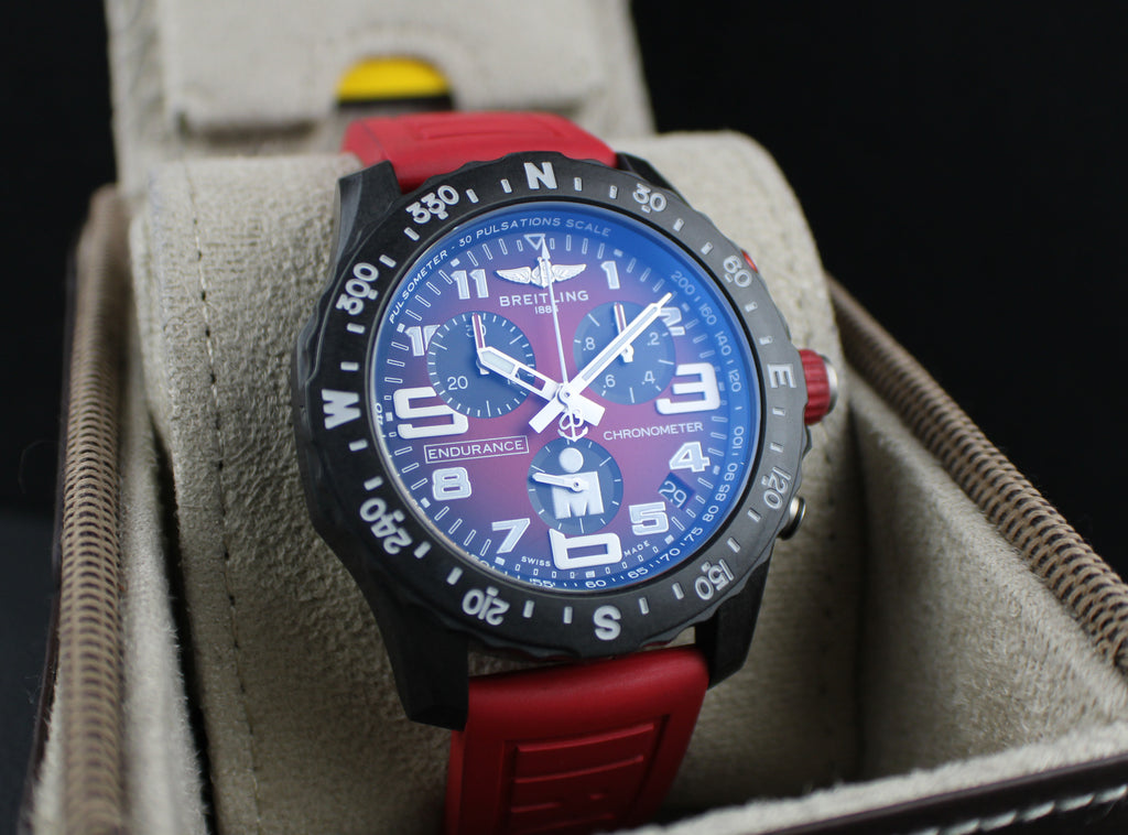 Breitling Endurance Pro Ironman 44mm X823109A1K1S1 Box & Papers Red Chronograph