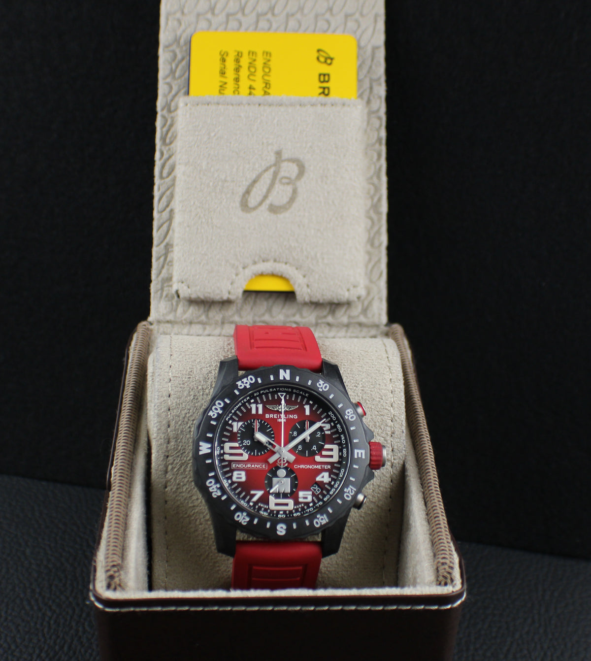 Breitling Endurance Pro Ironman 44mm X823109A1K1S1 Box & Papers Red Chronograph