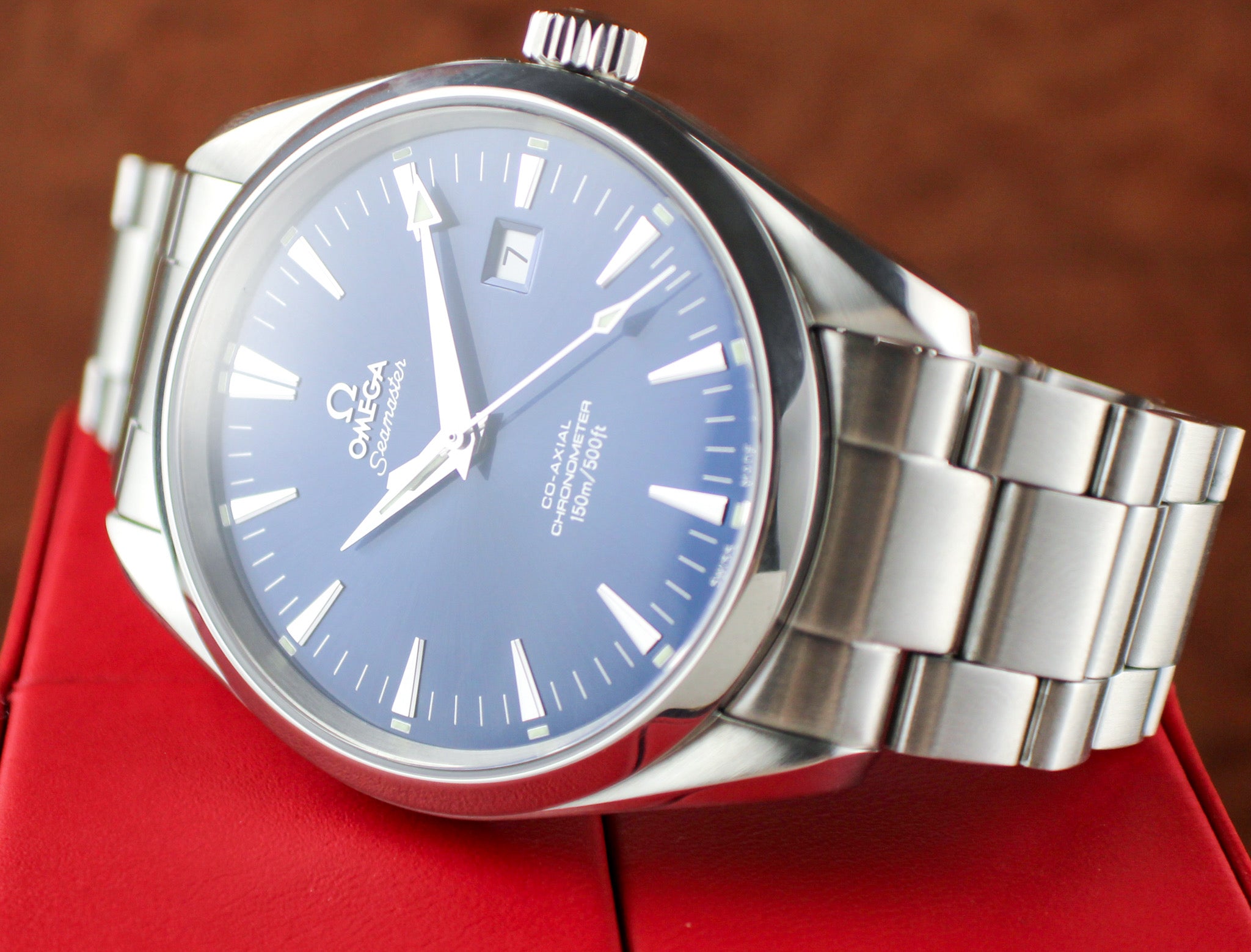 OMEGA Seamaster Aqua Terra 2502.80.00 Co-Axial Blue Dial Stainless Steel