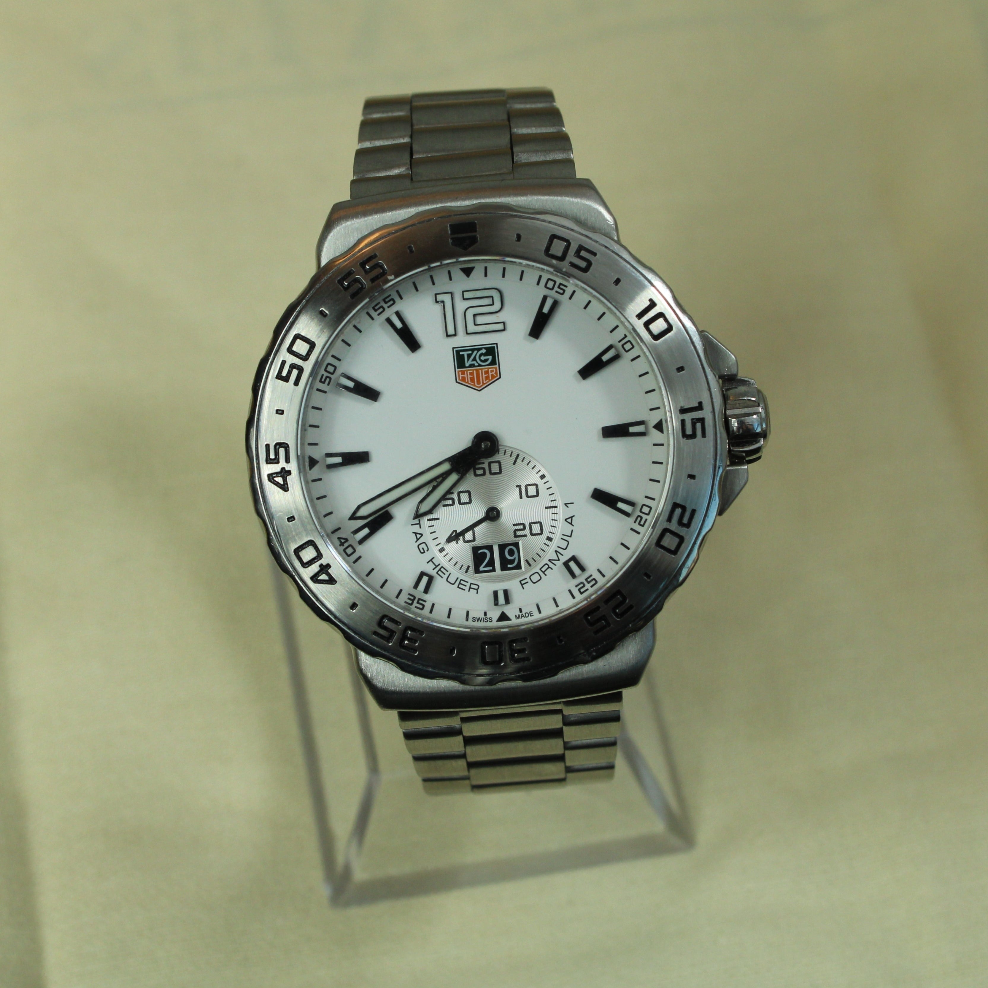 Tag Heuer Fórmula 1 Acero Inoxidable Esfera Blanca 42mm