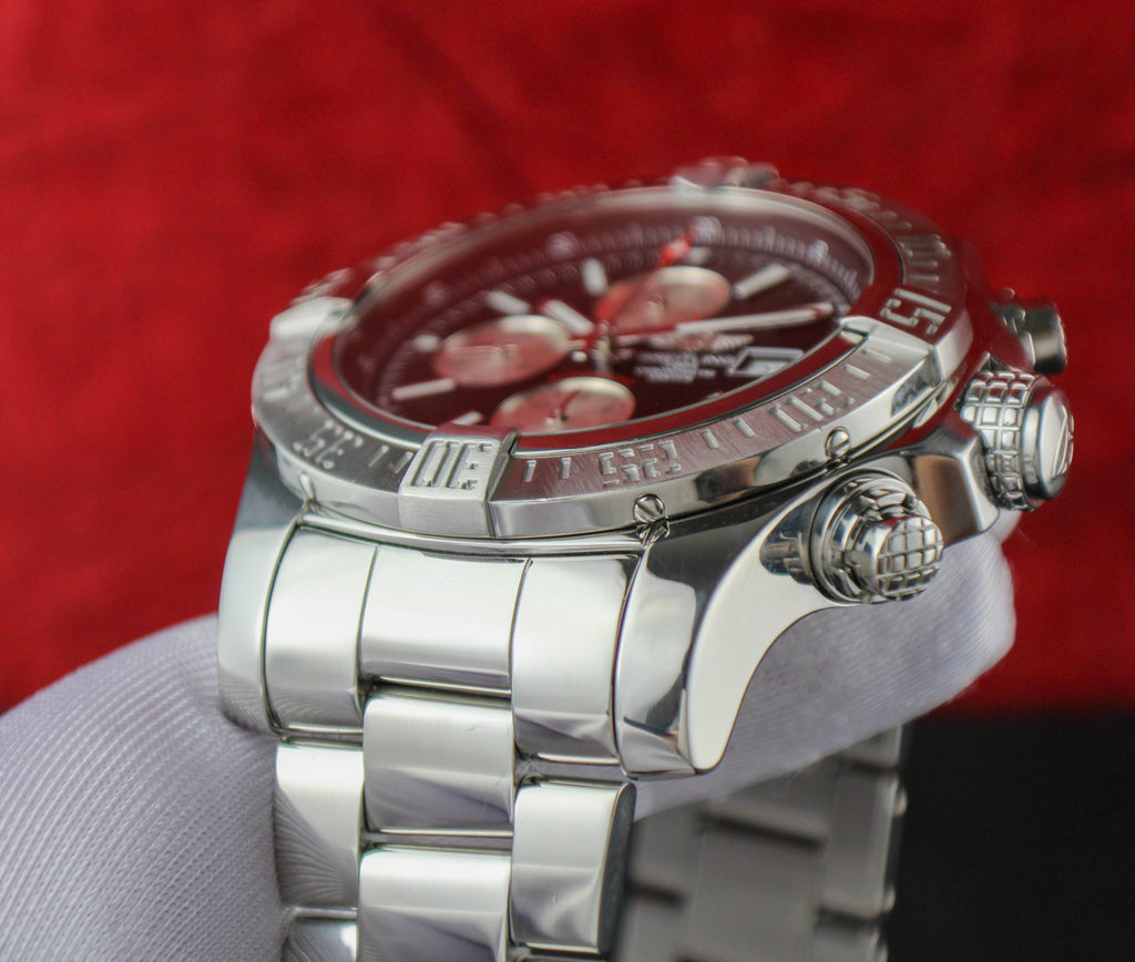 Breitling Super Avenger II A13371 Stainless Steel 48mm Box & Papers