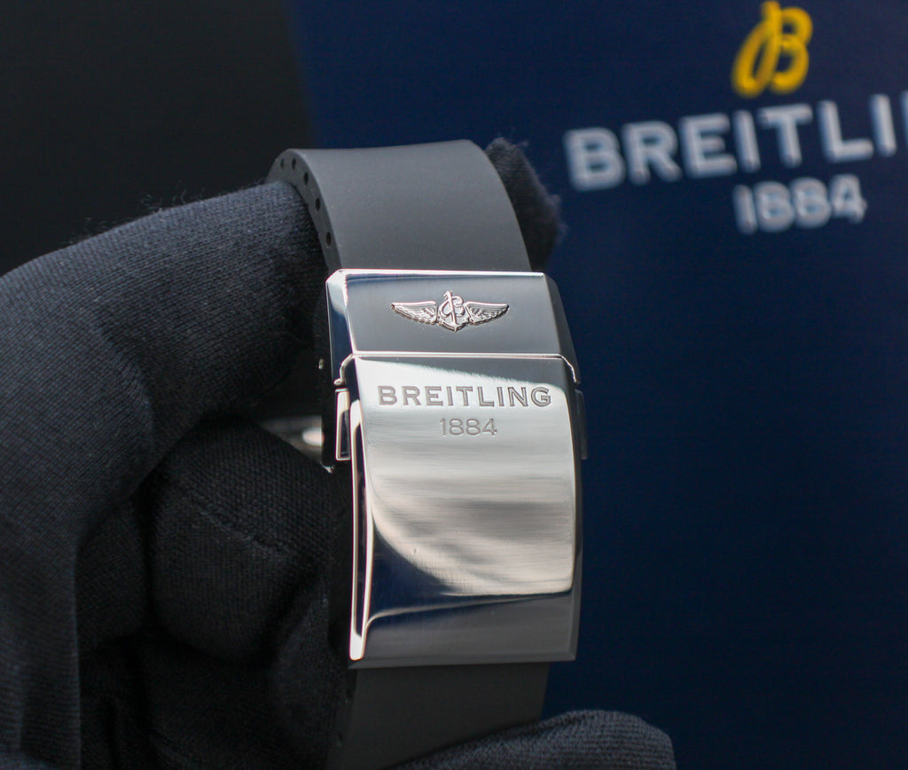 Breitling Bentley GMT Stainless Steel 49mm Box & Papers A4736212 Rubber